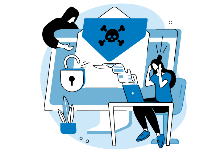 Risques liés au phishing : perte de données, fraude, malware