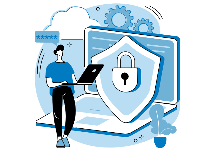 Illustration conceptuelle de la gouvernance, du risque et de la conformité en cybersécurité